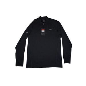 Nike Golf Tiger Woods Collection Dri-FIT 1/4 Zip Pullover Black Men’s L Rare